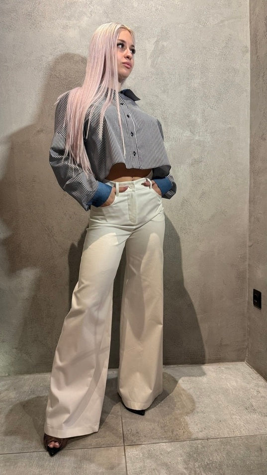 ZETA PANTS WHITE - Vesta Donna