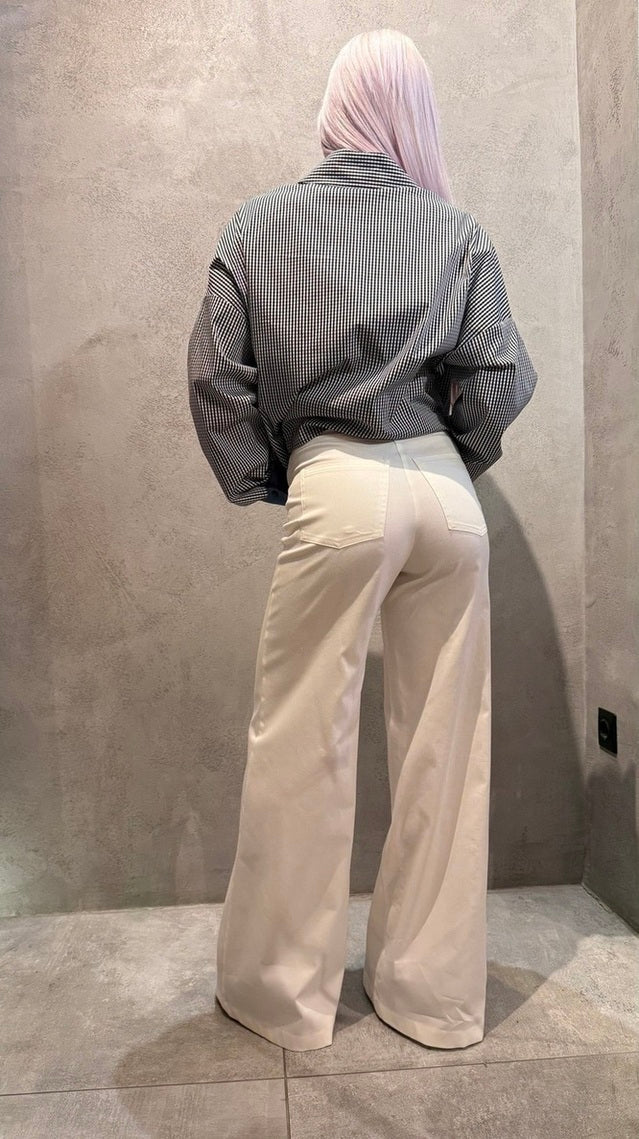 ZETA PANTS WHITE - Vesta Donna