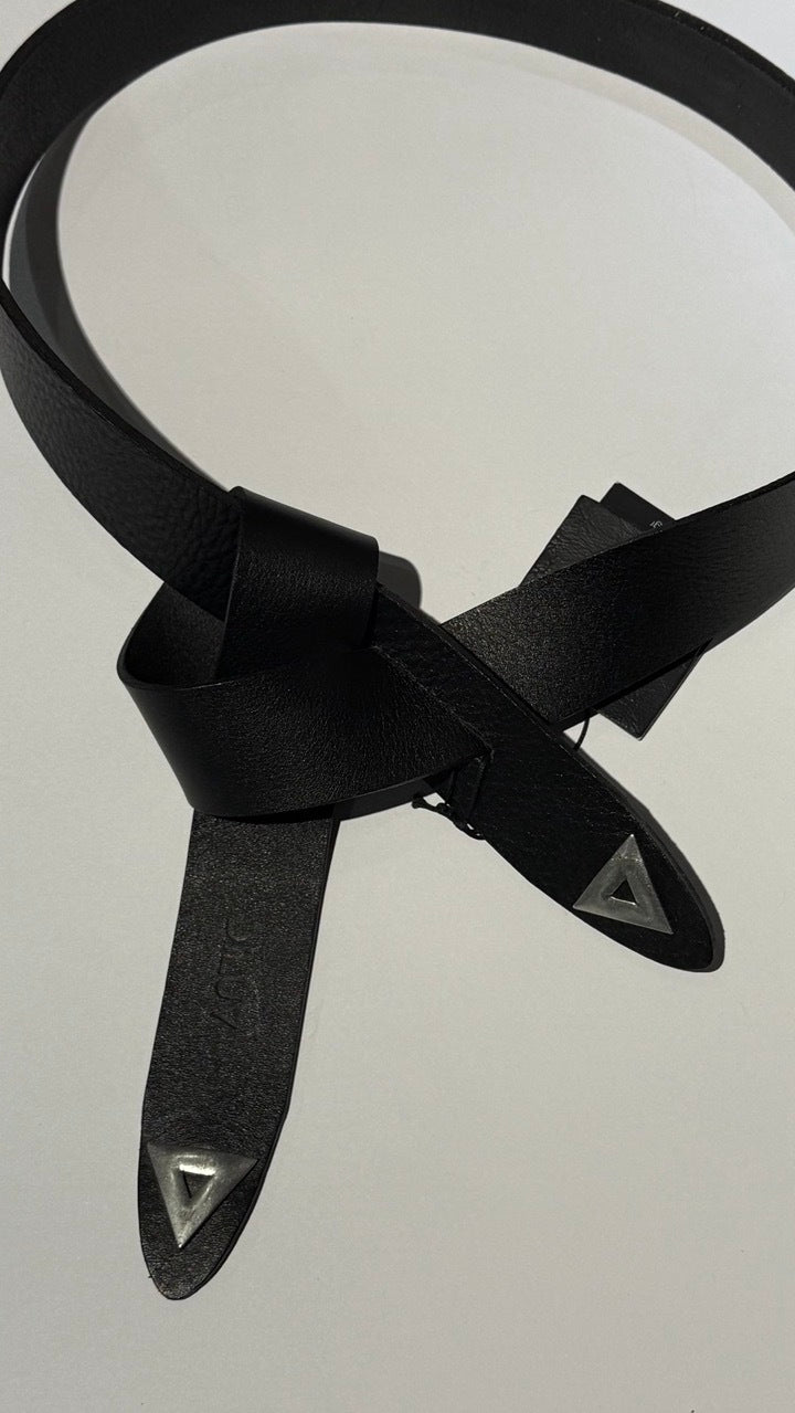 LEILA BELT BLACK SILVER