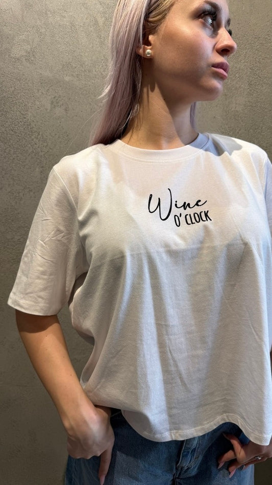 WINE O'CLOCK T-SHIRT WHITE