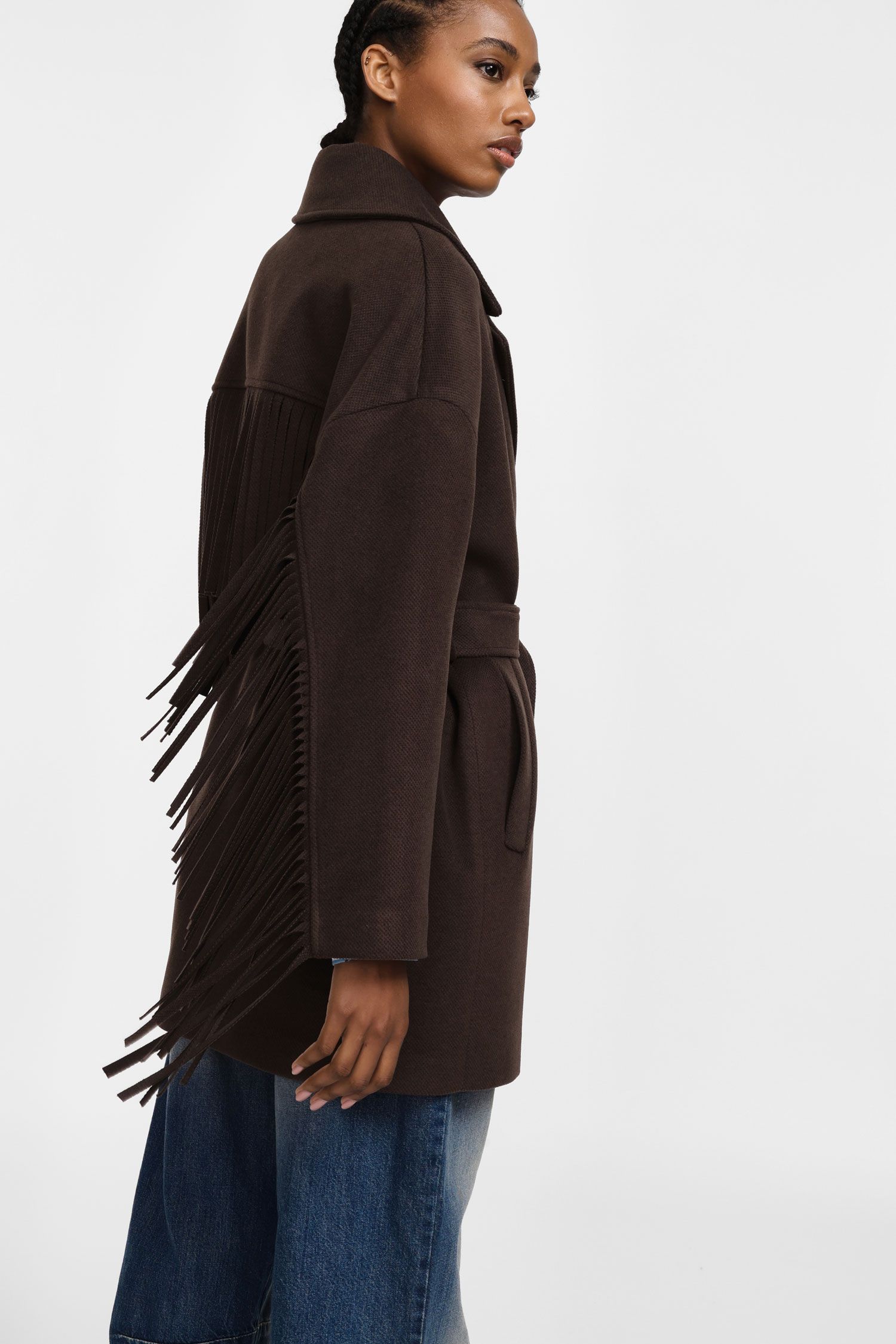 MONIA COAT BROWN - Vesta Donna