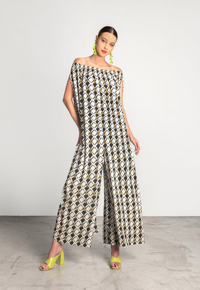 ALEX JUMPSUIT BROWN - Vesta Donna