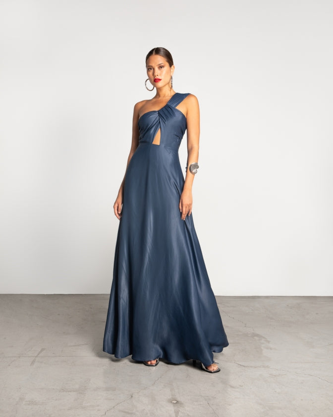 INGA DRESS NAVY BLUE - Vesta Donna