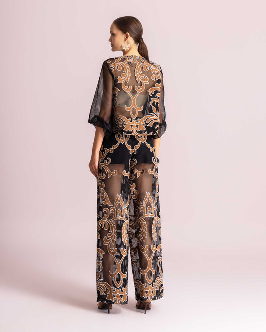 KALLIOPI LONG SLEEVE SET BLACK