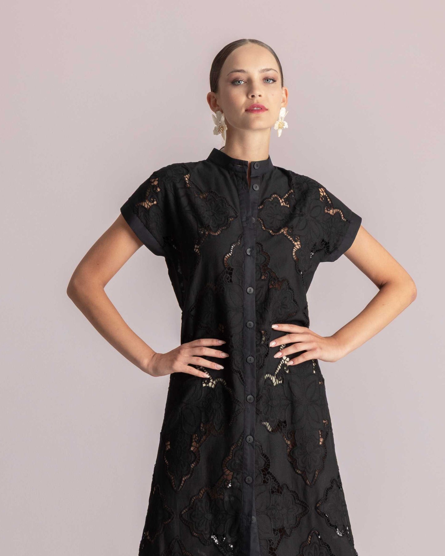 ELECTRA DRESS BLACK - Vesta Donna