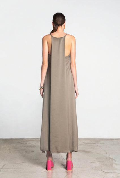 MACEY DRESS KHAKI - Vesta Donna