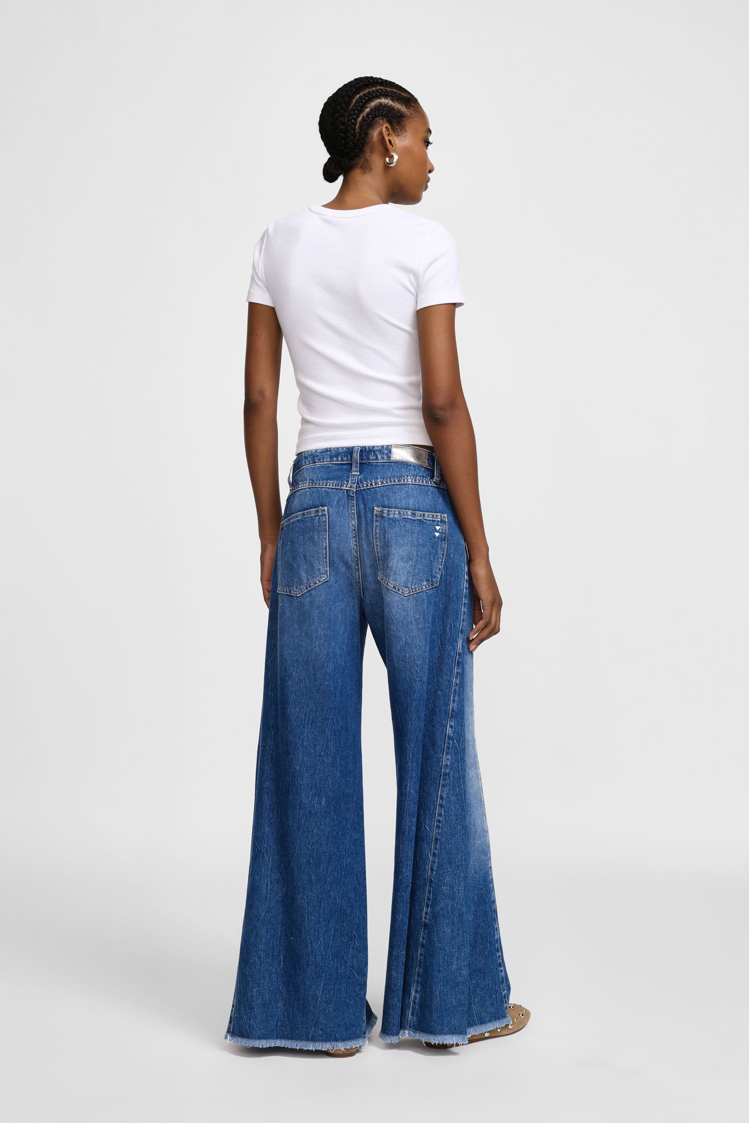 RIEL WIDE LEG JEANS - Vesta Donna