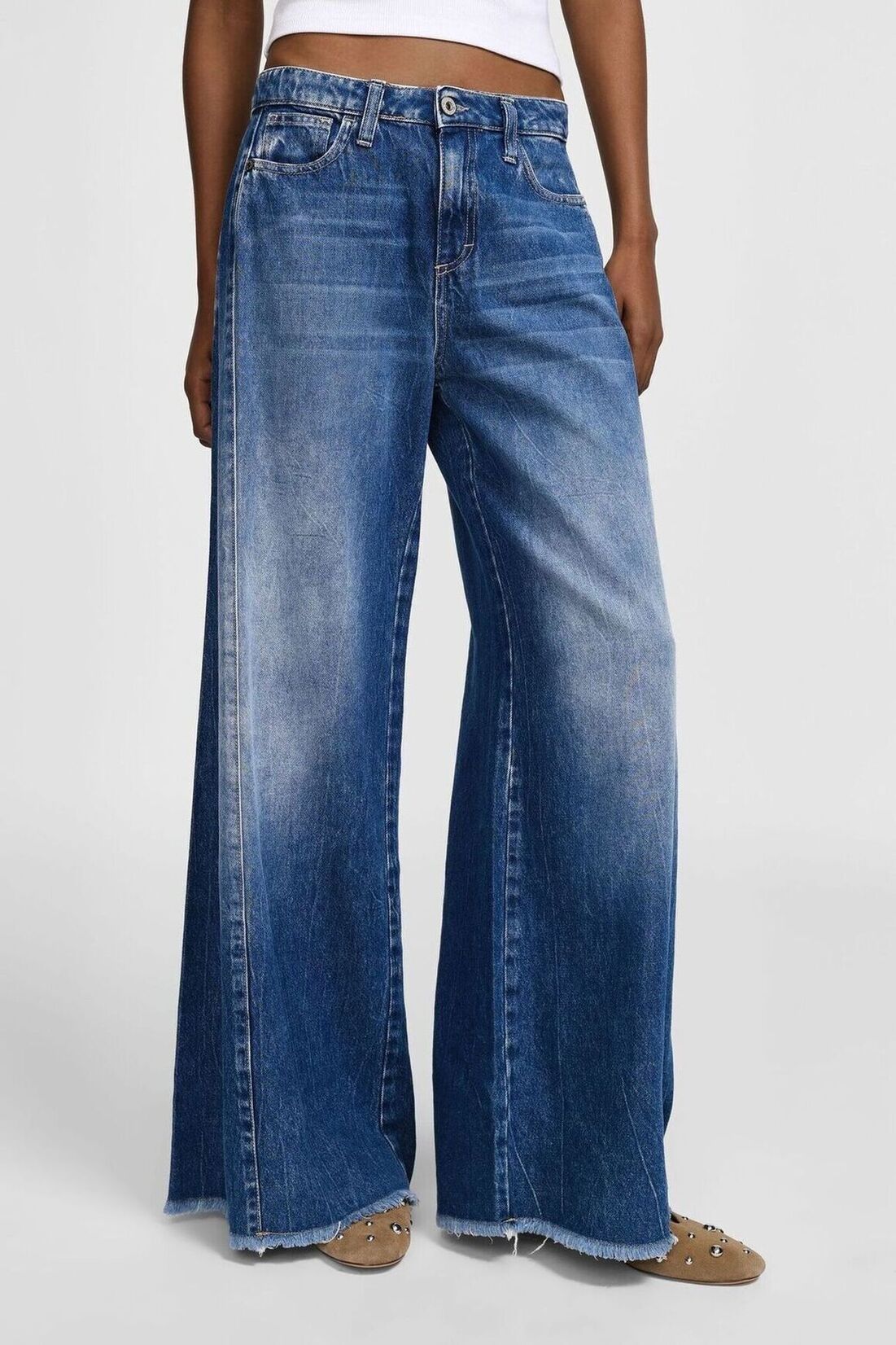 RIEL WIDE LEG JEANS - Vesta Donna