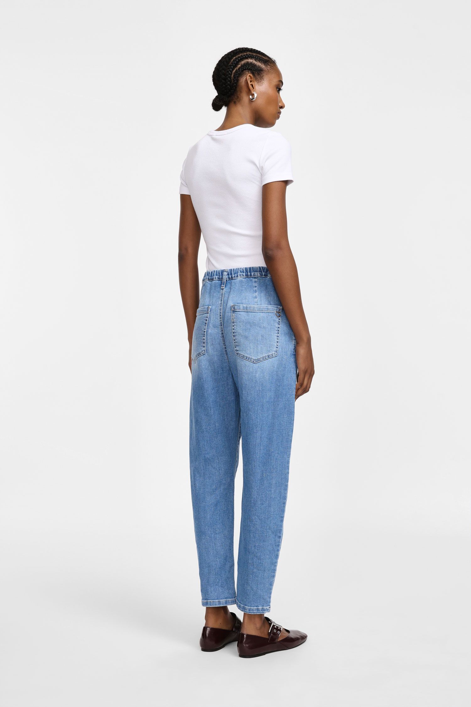 LEXI MOM FIT JEANS LIGHT BLUE - Vesta Donna