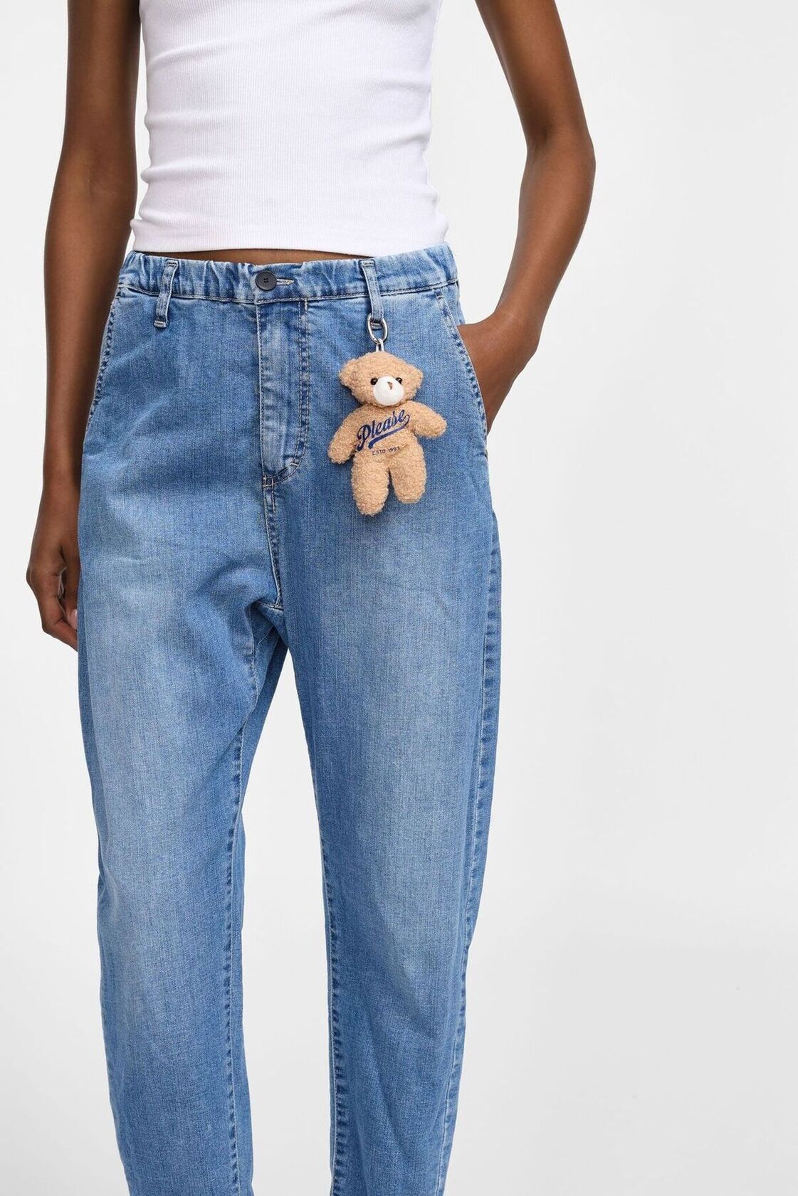 LEXI MOM FIT JEANS LIGHT BLUE - Vesta Donna