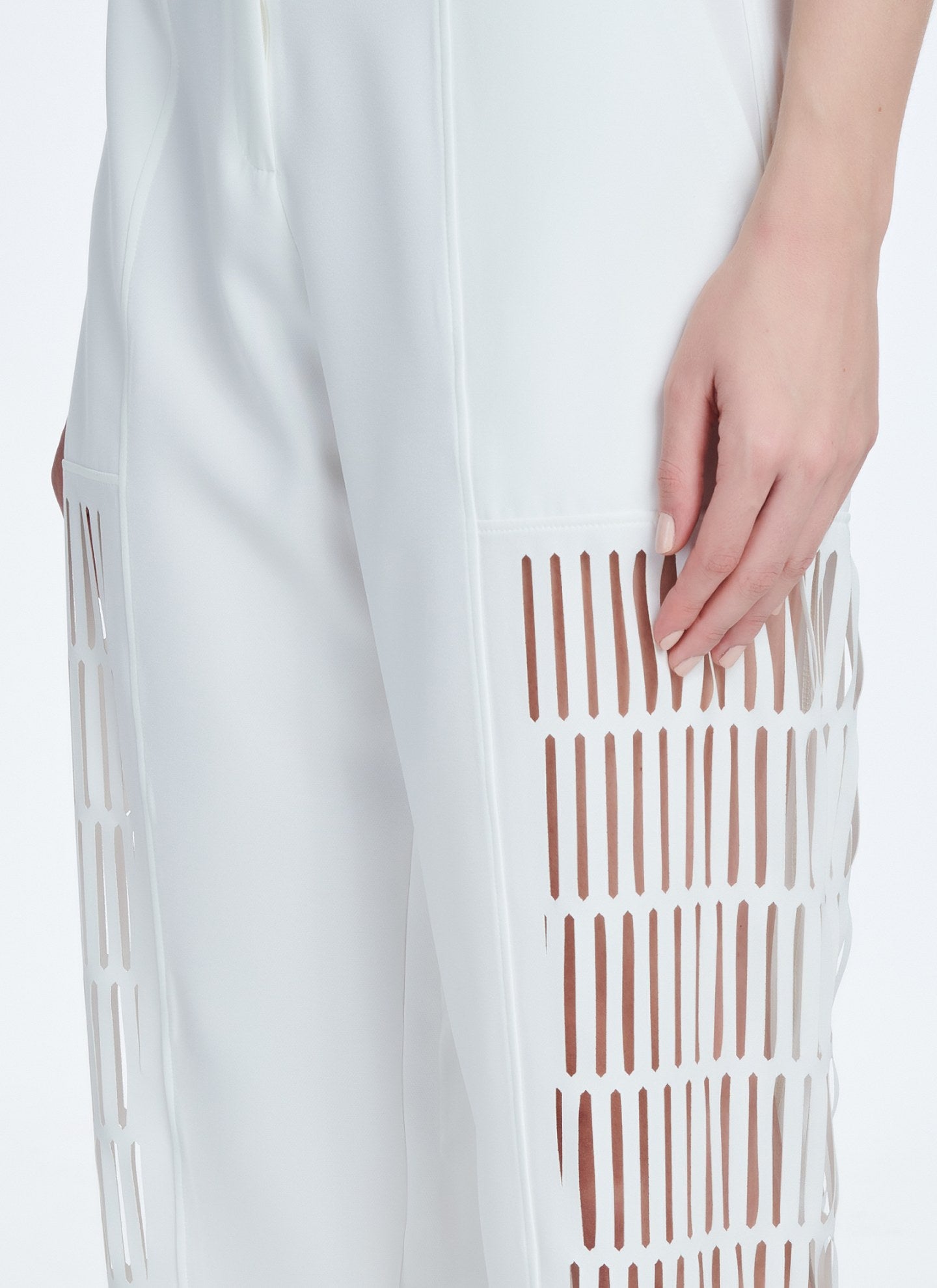 Cutcuutur MAINA PANTS WHITE - Vesta Donna