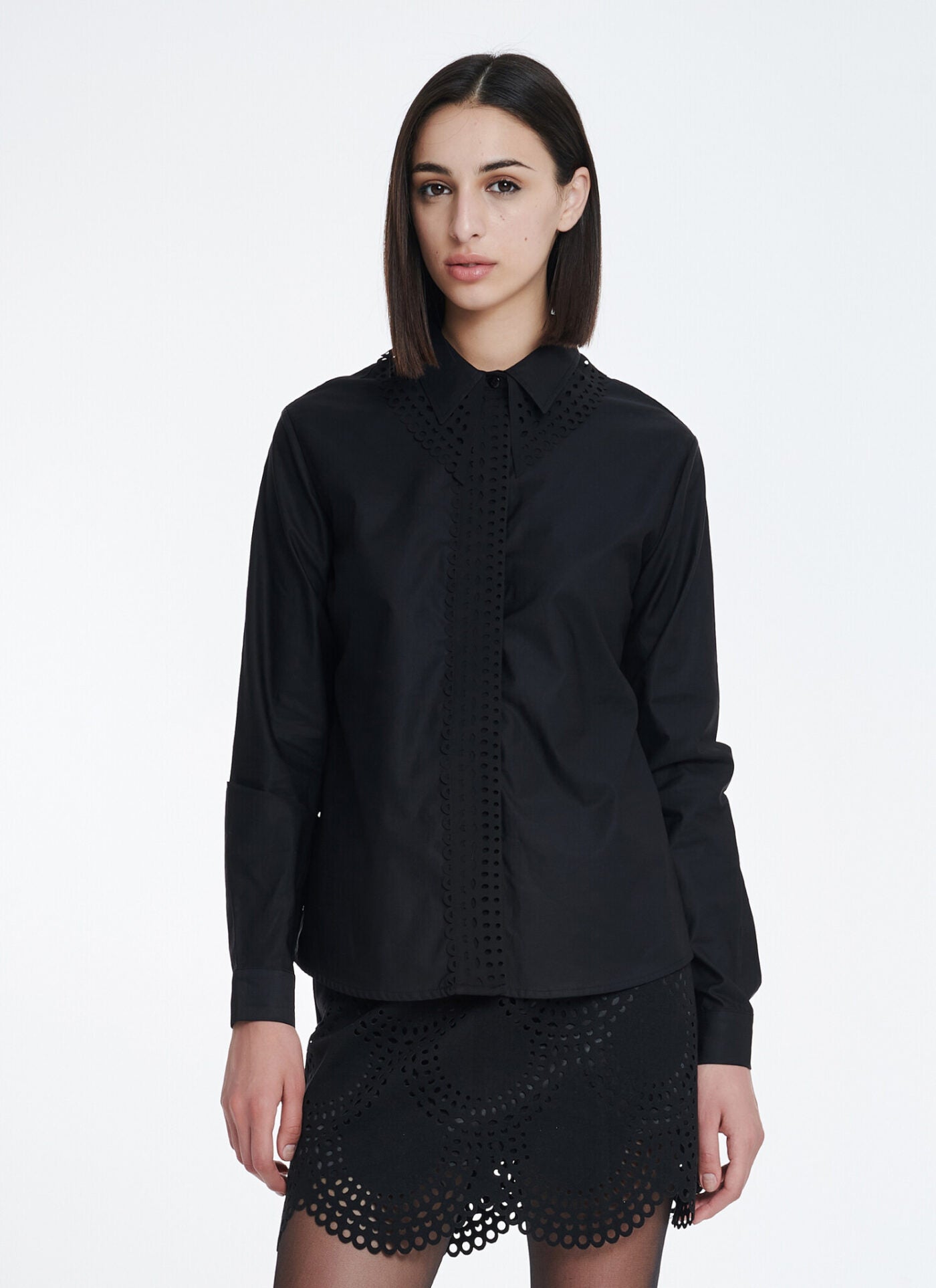 Cutcuutur MELANIA SHIRT BLACK - Vesta Donna
