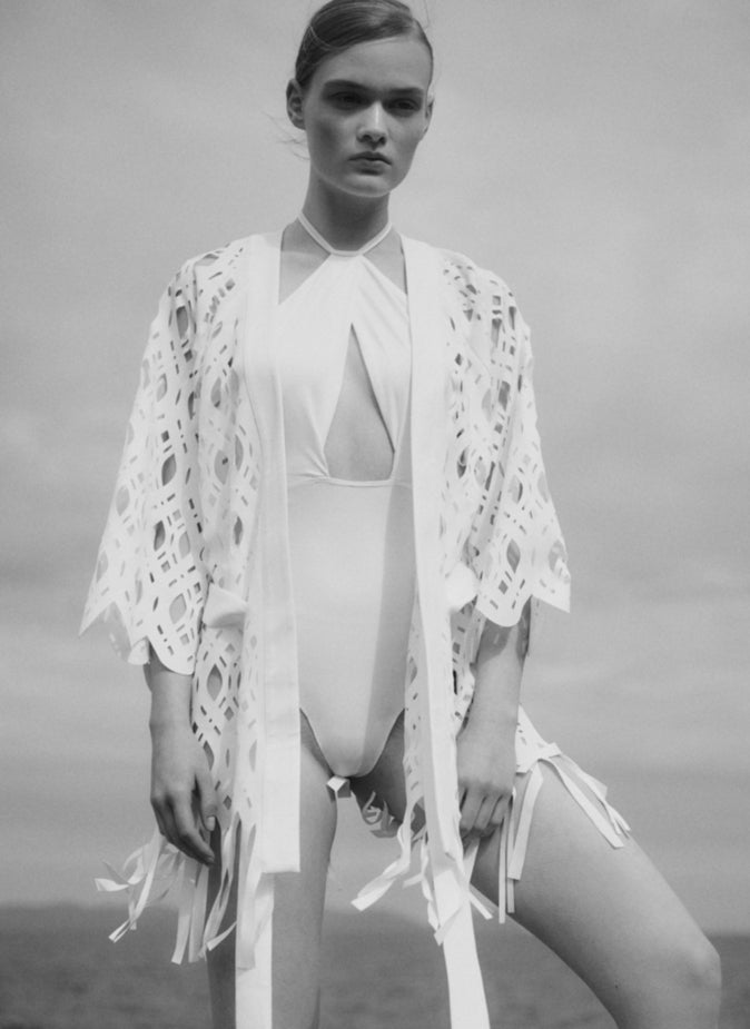 FIRELLA KIMONO WHITE - Vesta Donna