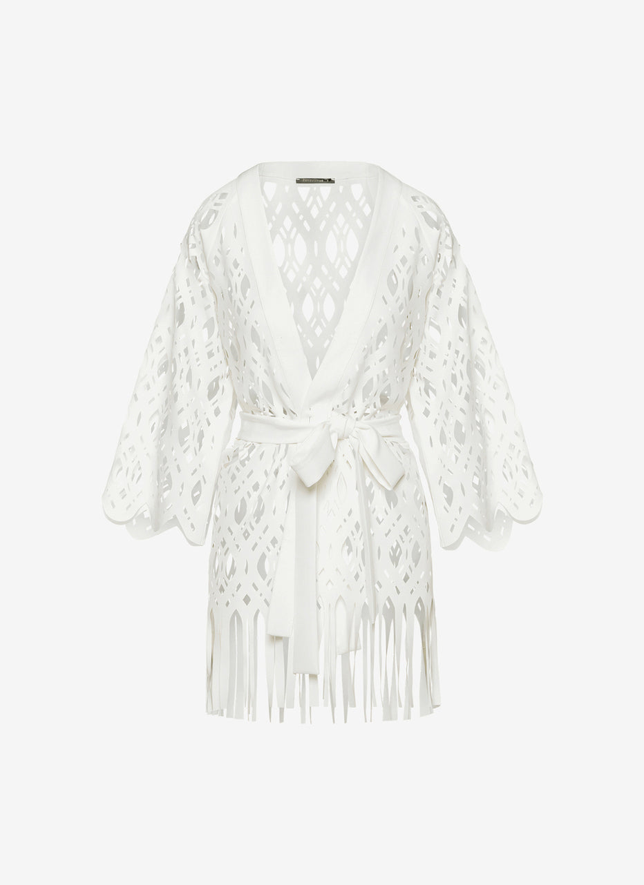 FIRELLA KIMONO WHITE - Vesta Donna