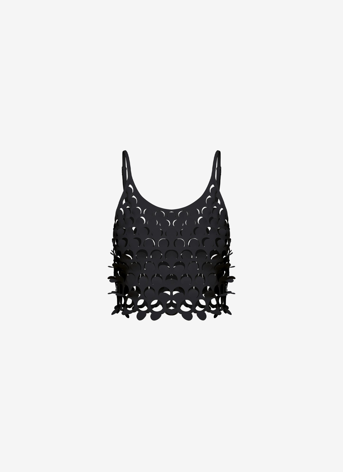 KAMI CROP TOP BLACK - Vesta Donna