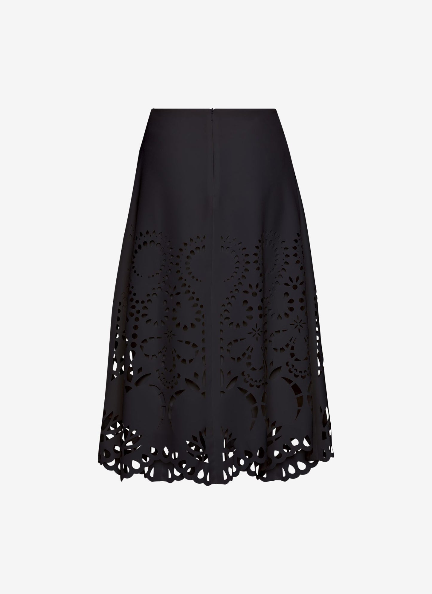 VANESSA MIDI SKIRT A-LINE BLACK - Vesta Donna