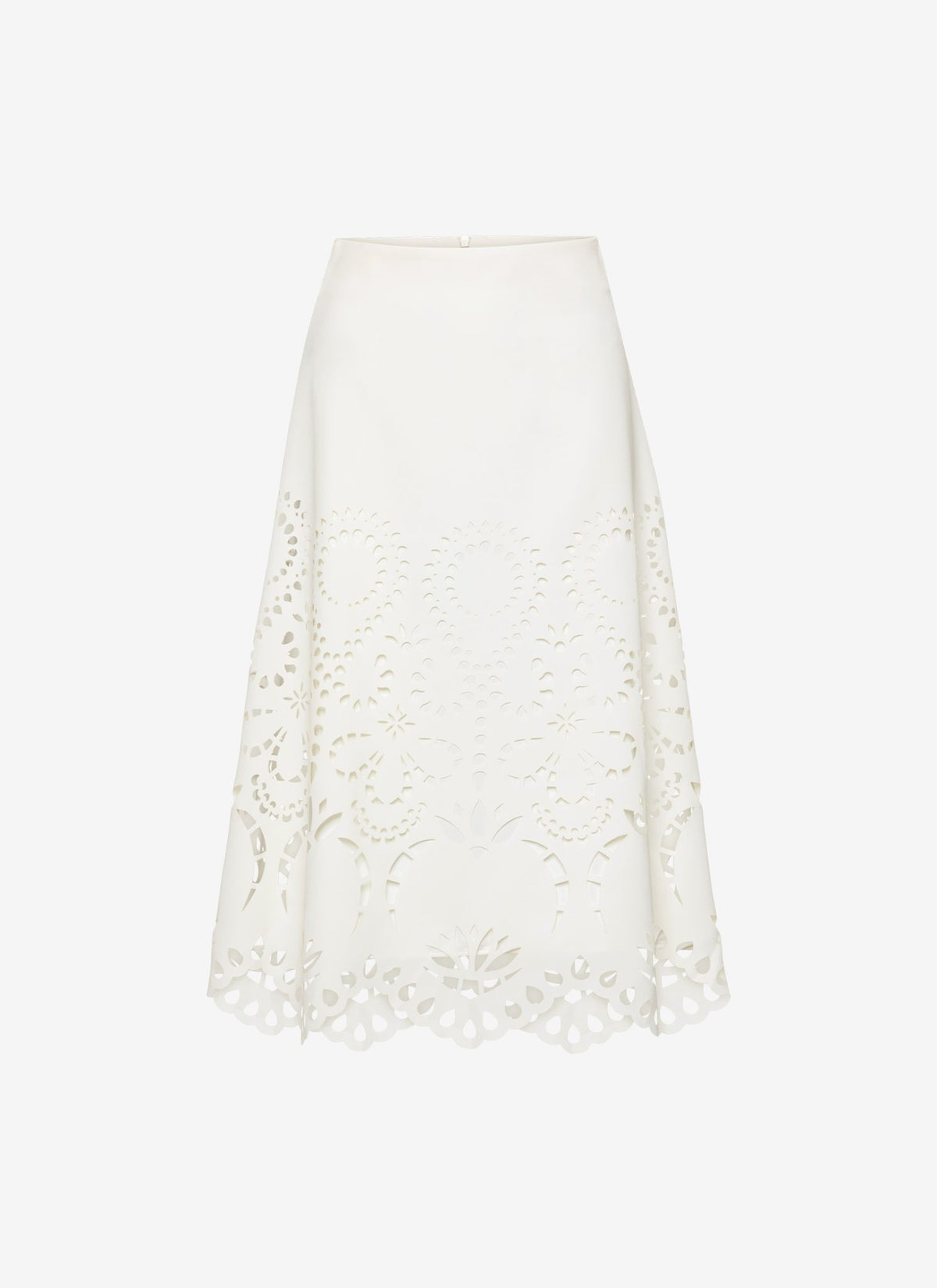 VANESSA MIDI SKIRT A-LINE WHITE - Vesta Donna