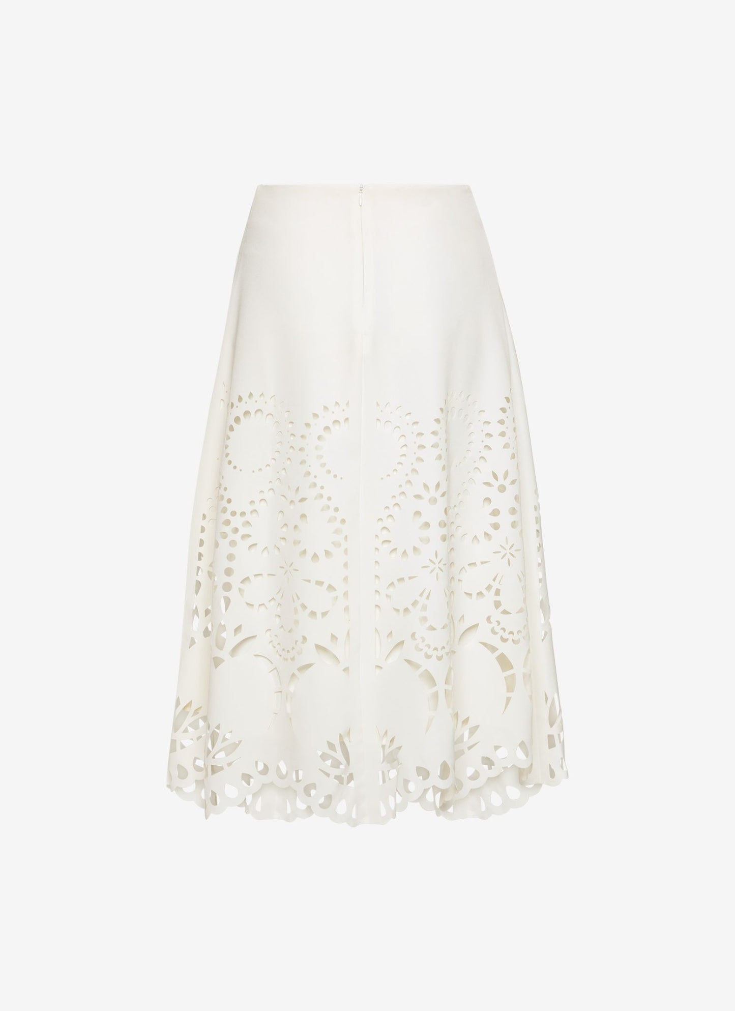 VANESSA MIDI SKIRT A-LINE WHITE - Vesta Donna