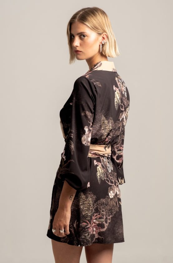 Peace & Chaos RELIC WRAP MINI DRESS - Vesta Donna