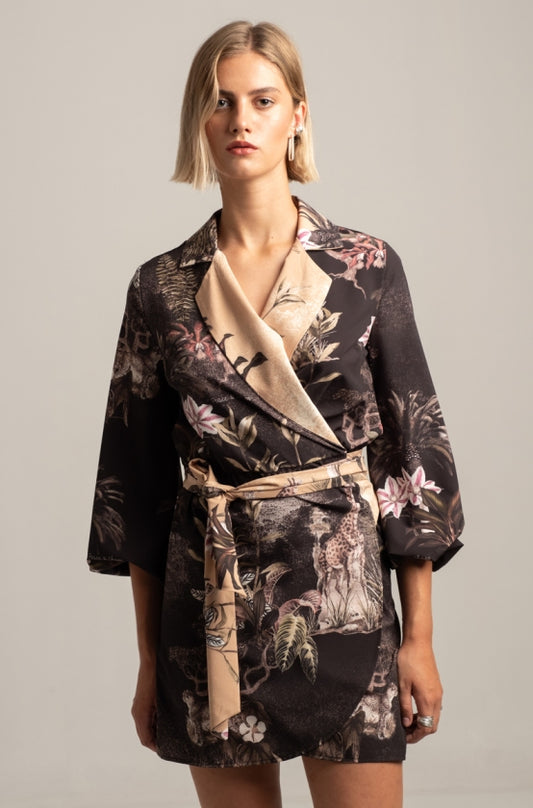 Peace & Chaos RELIC WRAP MINI DRESS - Vesta Donna