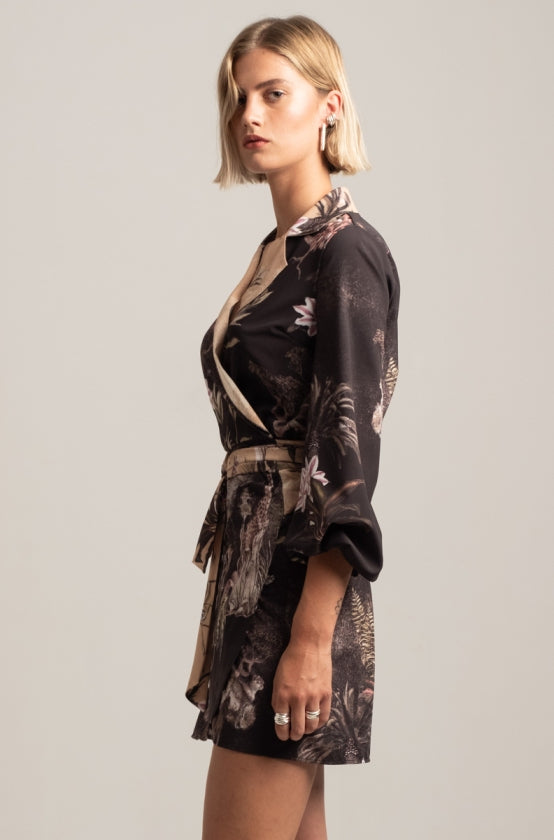 Peace & Chaos RELIC WRAP MINI DRESS - Vesta Donna