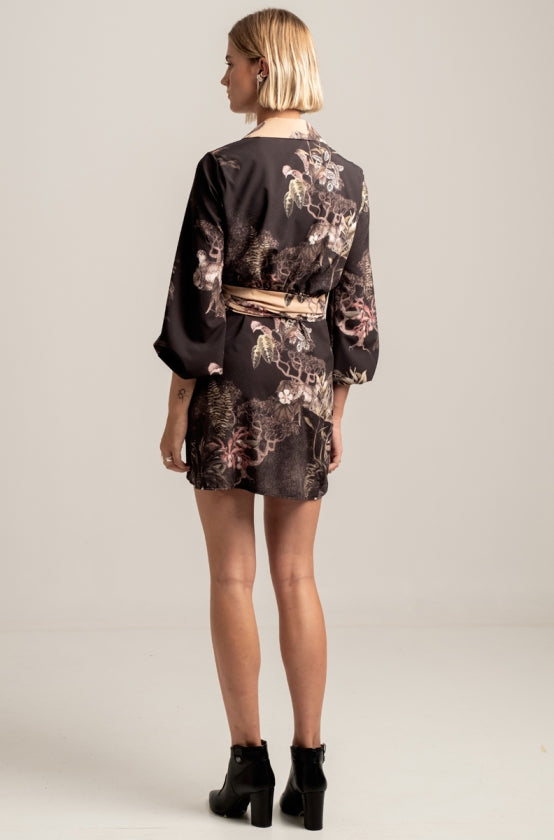 Peace & Chaos RELIC WRAP MINI DRESS - Vesta Donna