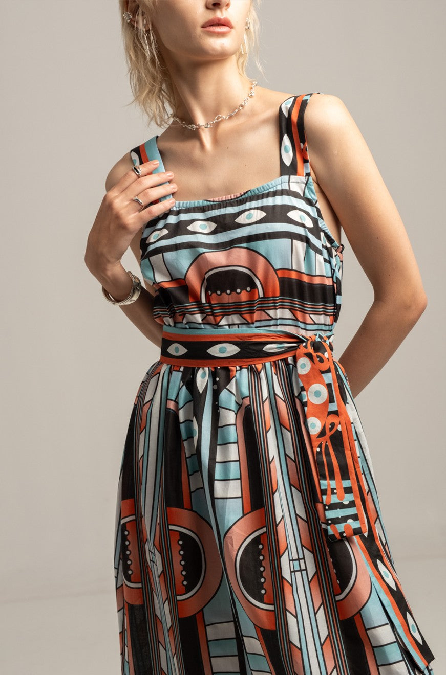 Peace & Chaos SYMMETRY LONG DRESS - Vesta Donna