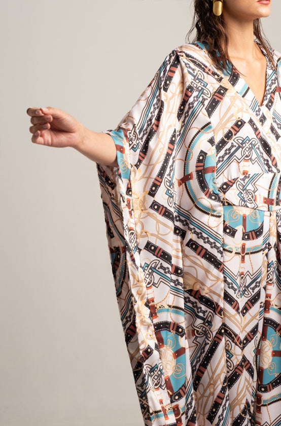 Peace & Chaos ANTHOPOSOPHY SILKY MAXI KAFTAN - Vesta Donna