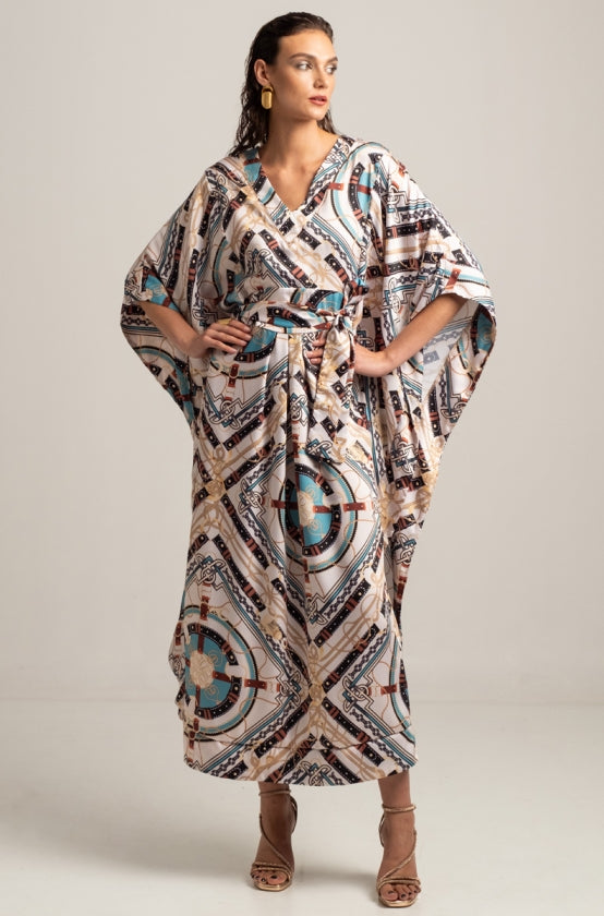 Peace & Chaos ANTHOPOSOPHY SILKY MAXI KAFTAN - Vesta Donna