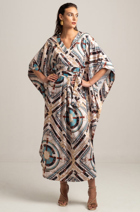 Peace & Chaos ANTHOPOSOPHY SILKY MAXI KAFTAN - Vesta Donna