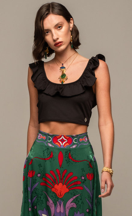 CORAL CROP TOP