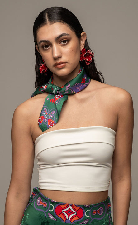 MARE CROP TOP WHITE - Vesta Donna