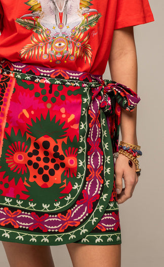 RAPTURE WRAP MINI SKIRT