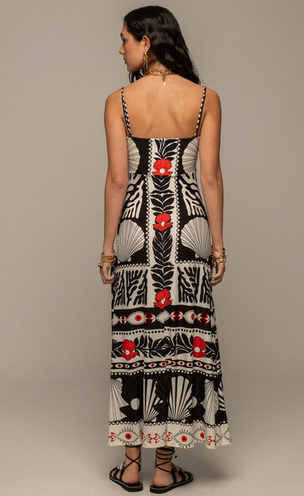 OCEANIC LONG DRESS - Vesta Donna