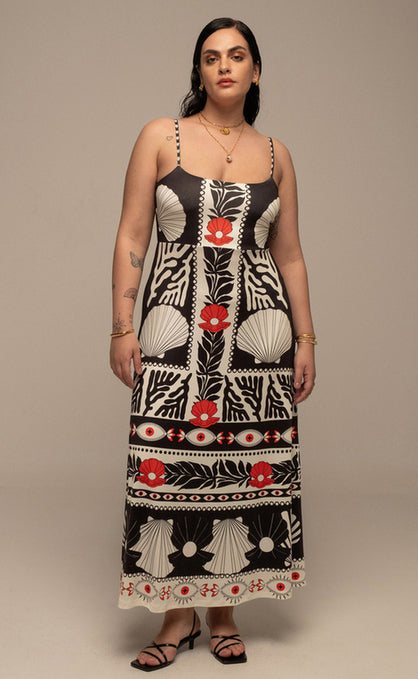 OCEANIC LONG DRESS - Vesta Donna