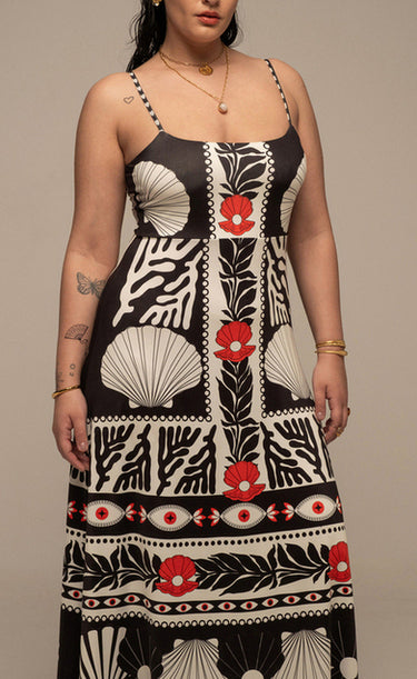 OCEANIC LONG DRESS - Vesta Donna