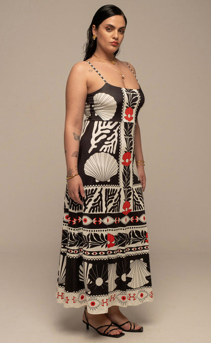 OCEANIC LONG DRESS - Vesta Donna