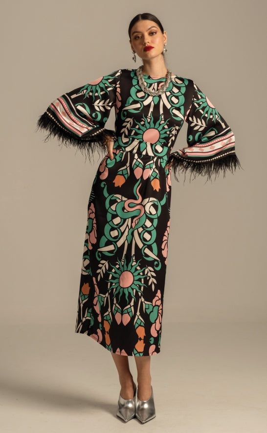 MOONFLOWER LONG DRESS - Vesta Donna