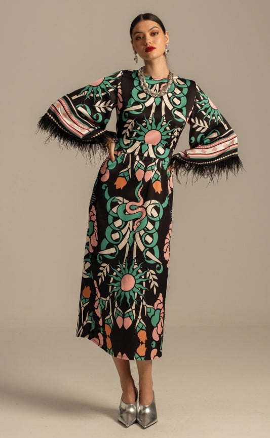 MOONFLOWER LONG DRESS - Vesta Donna