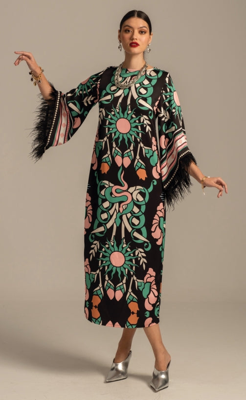 MOONFLOWER LONG DRESS - Vesta Donna