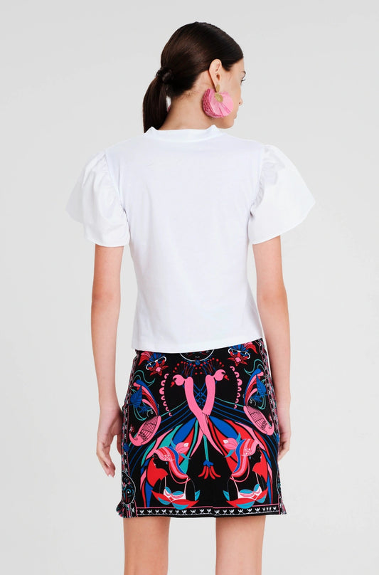 PLUMAGE TOP WHITE
