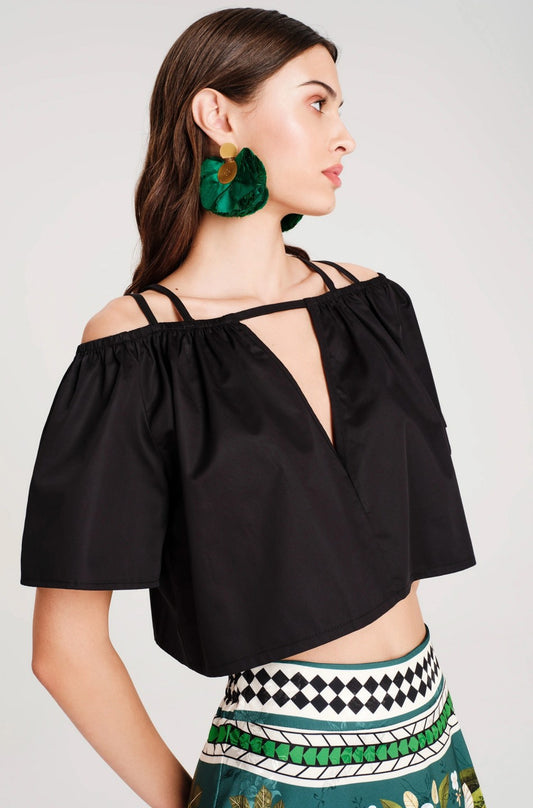 HIBISCUS CROP TOP - Vesta Donna