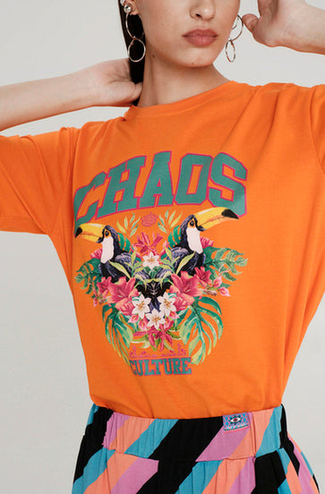 AVIAN T-SHIRT ORANGE - Vesta Donna