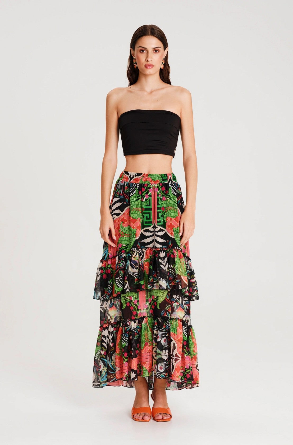 RAINFOREST LONG SKIRT - Vesta Donna