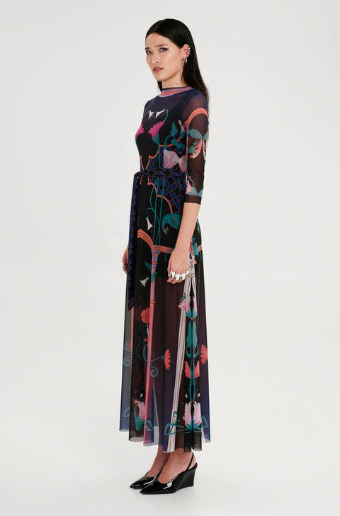 EPOQUE LONG MESH DRESS - Vesta Donna