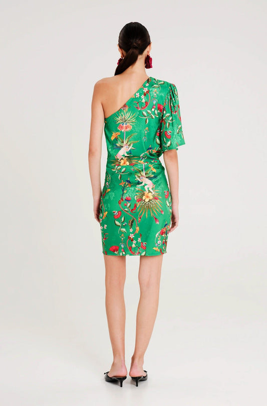 EXOTIC ONE SHOULDER MINI DRESS