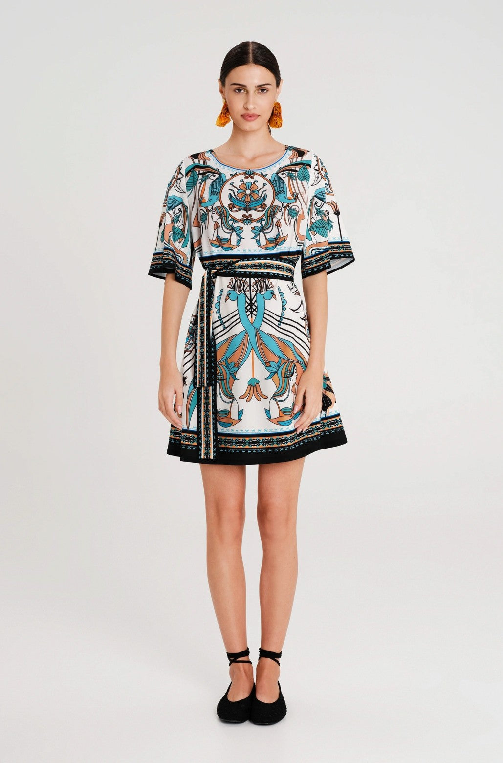 FOUNTAIN SHORT DRESS - Vesta Donna