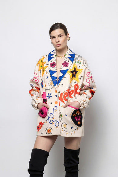 ZORA JACKET ECRU - Vesta Donna