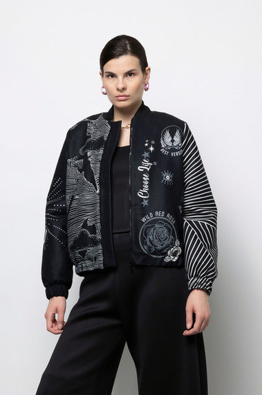 LICORNE JACKET BLACK - Vesta Donna