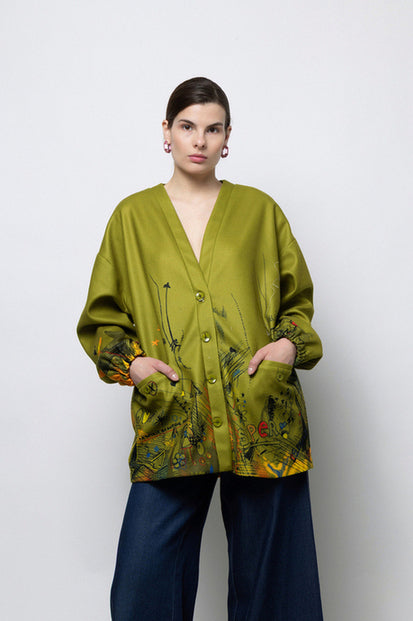 LUNA JACKET OLIVE - Vesta Donna